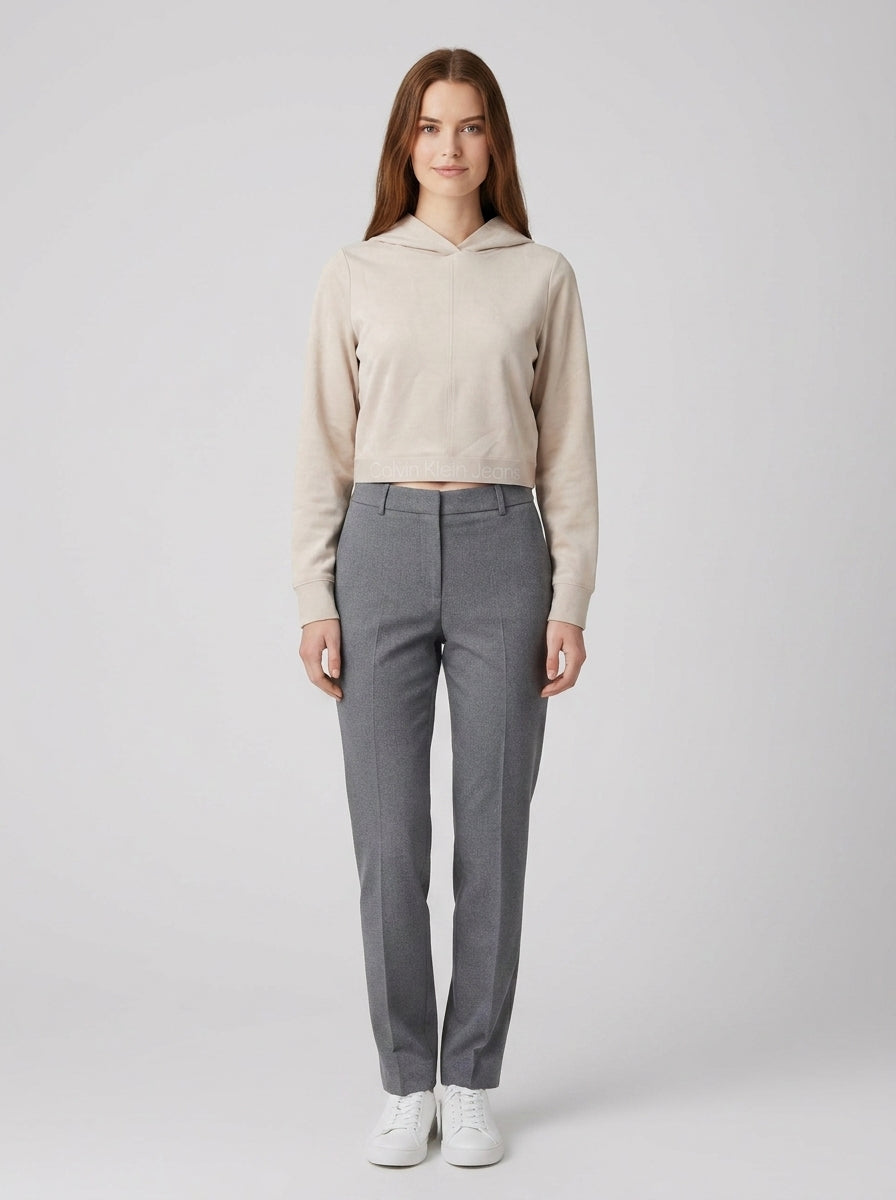Felpe Eggshell croptop - foto indossata