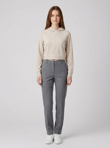 Felpe Eggshell croptop - foto indossata
