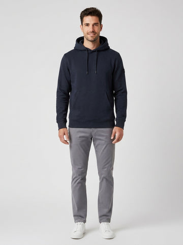 Felpa Hoodie Peuterey Cotone Uomo - foto indossata