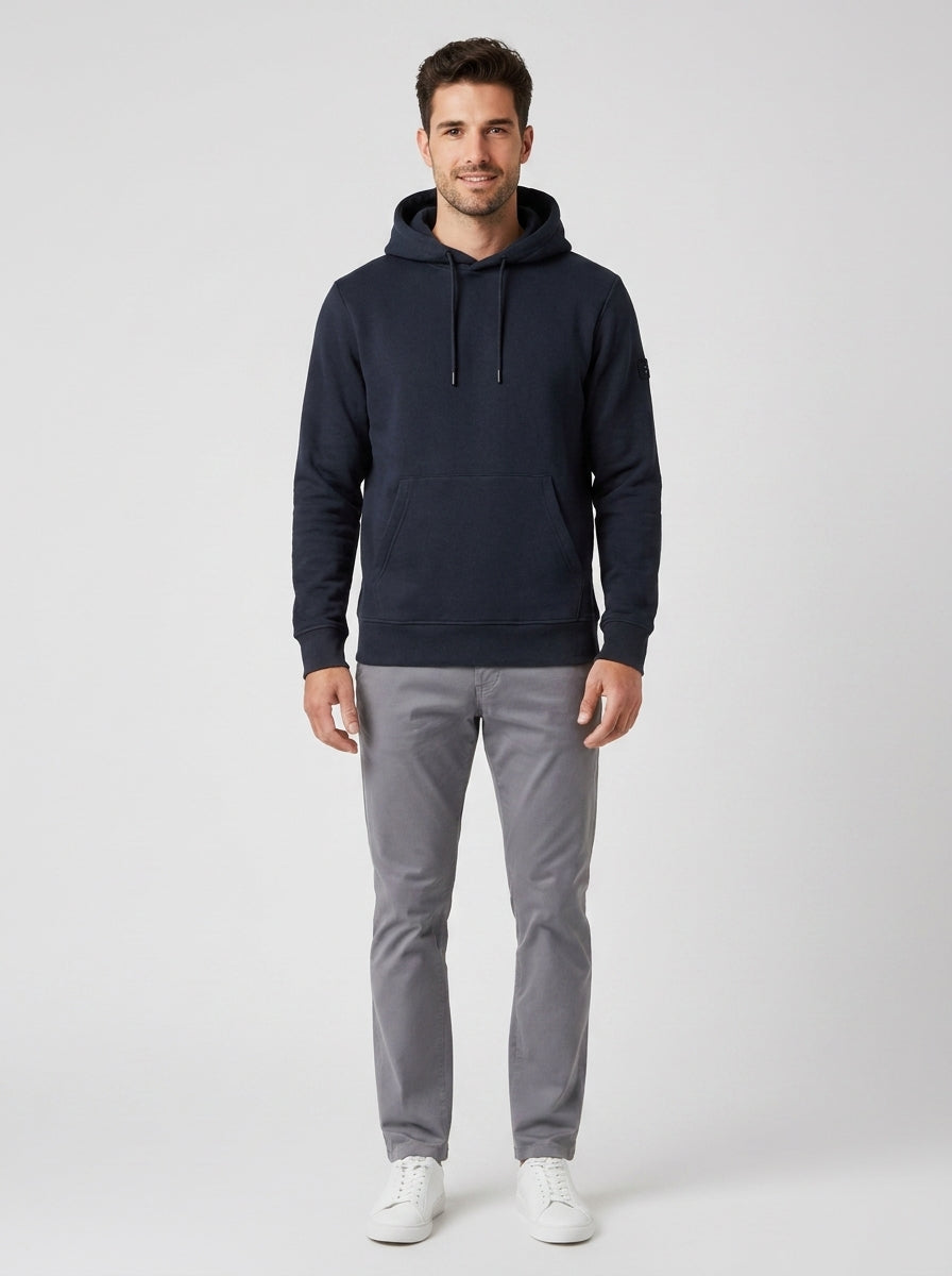 Felpa Hoodie Peuterey Cotone Uomo - foto indossata