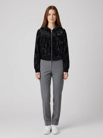 Sequins Full-Zip Hoodie - foto indossata