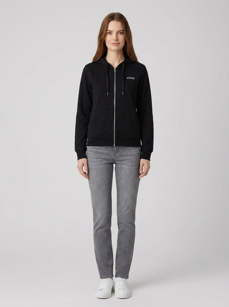 Felpe SOFIA ZIPPER SWEATSHIRT - foto indossata