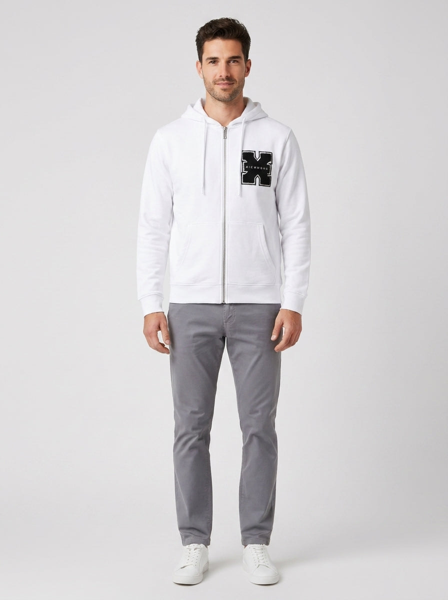Felpe SWEATSHIRT ZIP TRISON - foto indossata