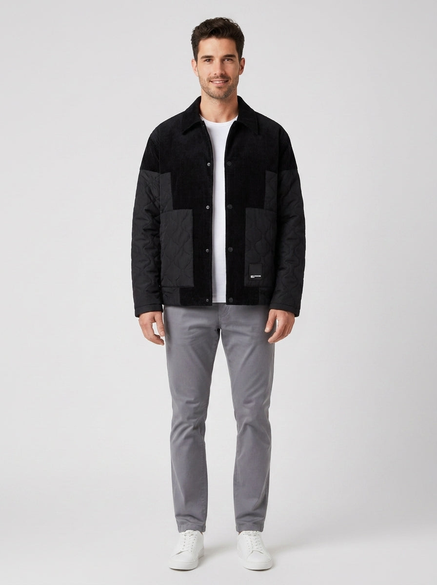 Giubbotti CORD MIX COACH JACKET 246D1404 - foto indossata