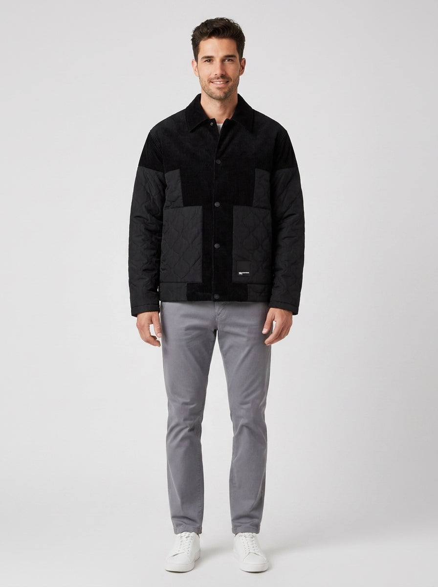 Giubbotti CORD MIX COACH JACKET 246D1404 - foto indossata