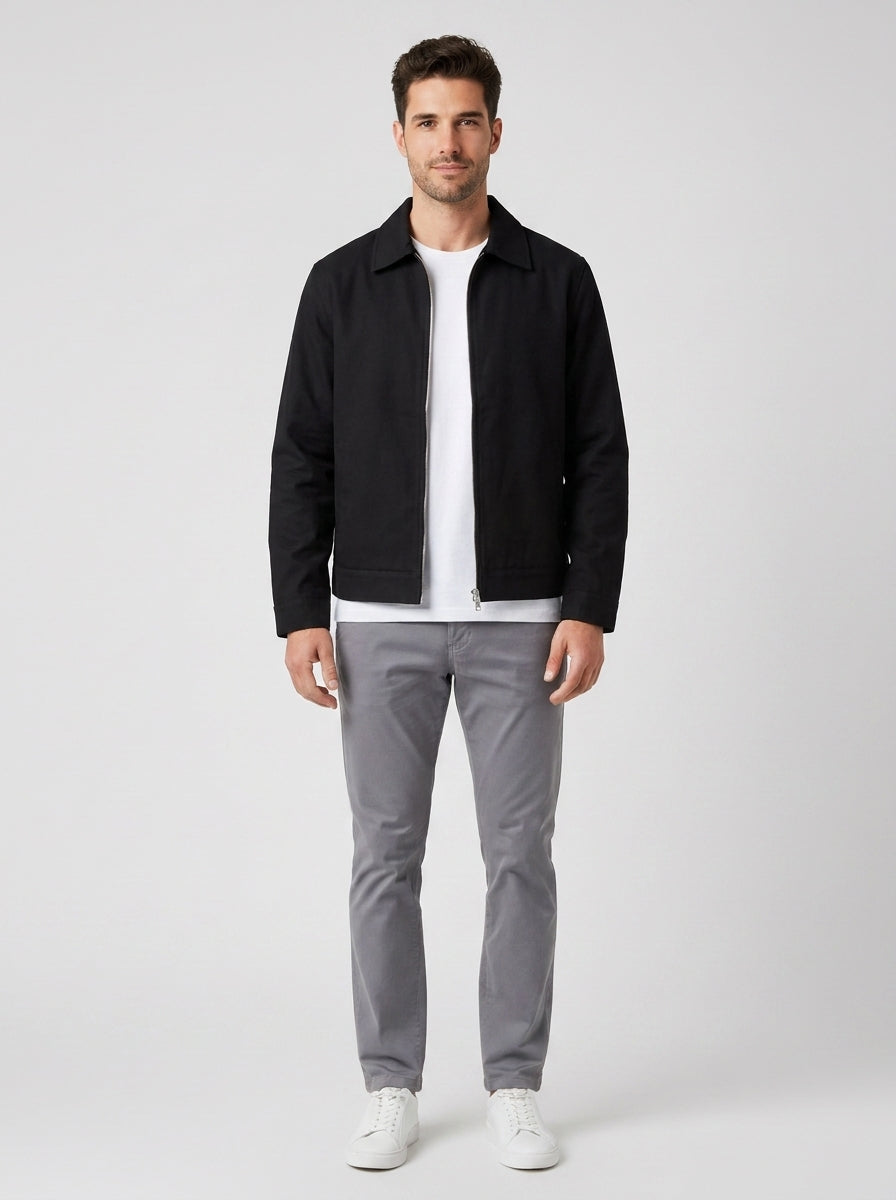 Giubbotti GIACCA UOMO GABARDINE 54806 - foto indossata