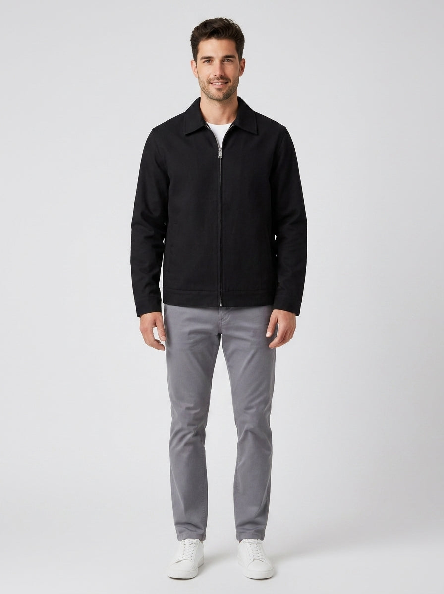 Giubbotti GIACCA UOMO GABARDINE 54806 - foto indossata