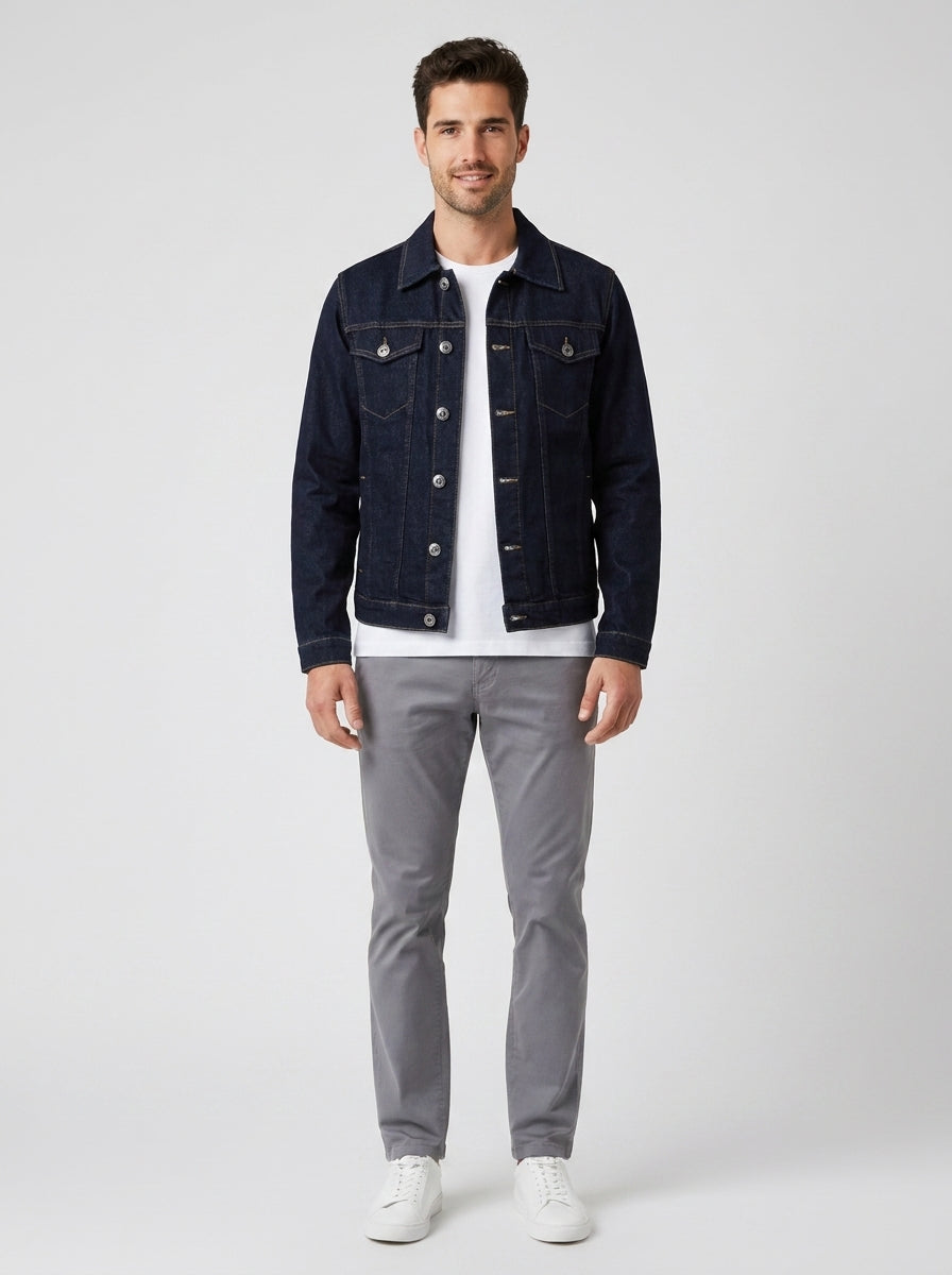 Giubbotti JACKET DENIM SCAREMI - foto indossata