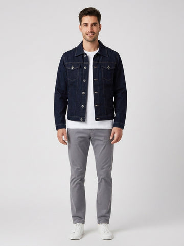 Giubbotti JACKET DENIM SCAREMI - foto indossata