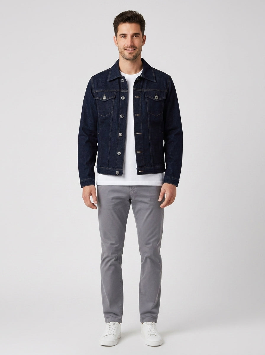 Giubbotti JACKET DENIM SCAREMI - foto indossata