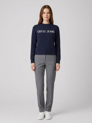 Maglione Guess Donna Tricot Logo - foto indossata