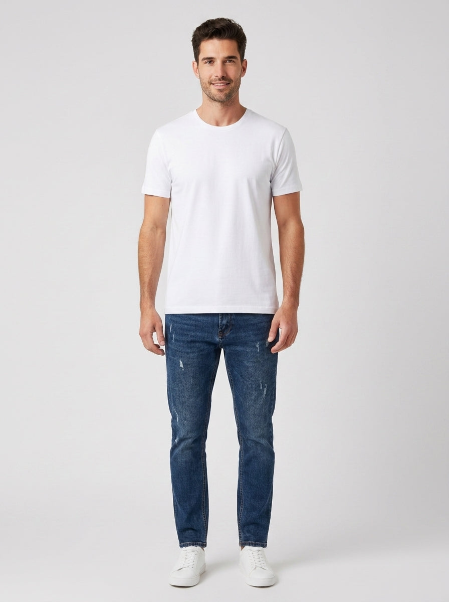 Jeans Slim Carrot Mike Gianni Lupo - foto indossata