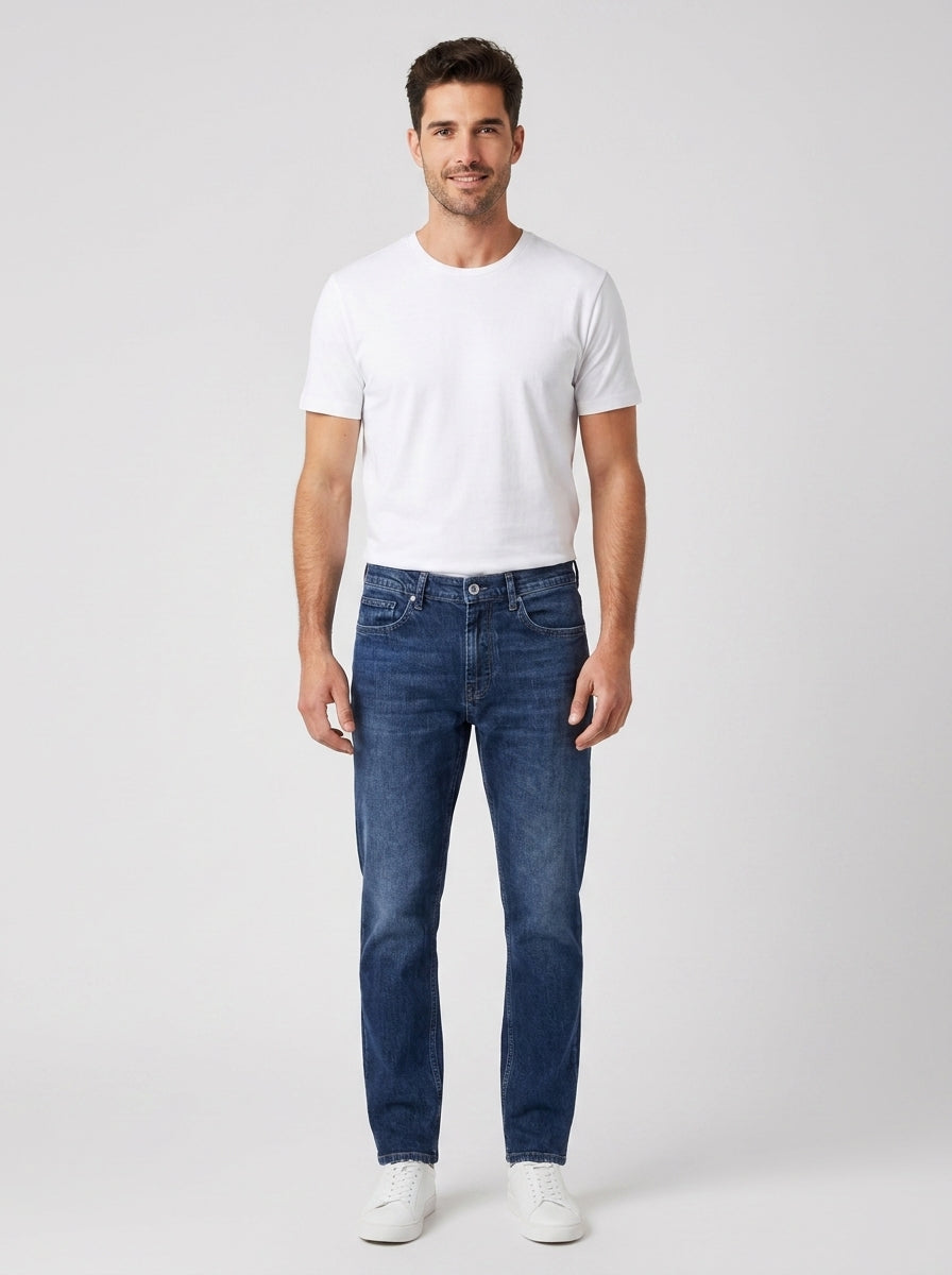 Jeans 245D1109 TAPERED DENIM 245D1112 - foto indossata