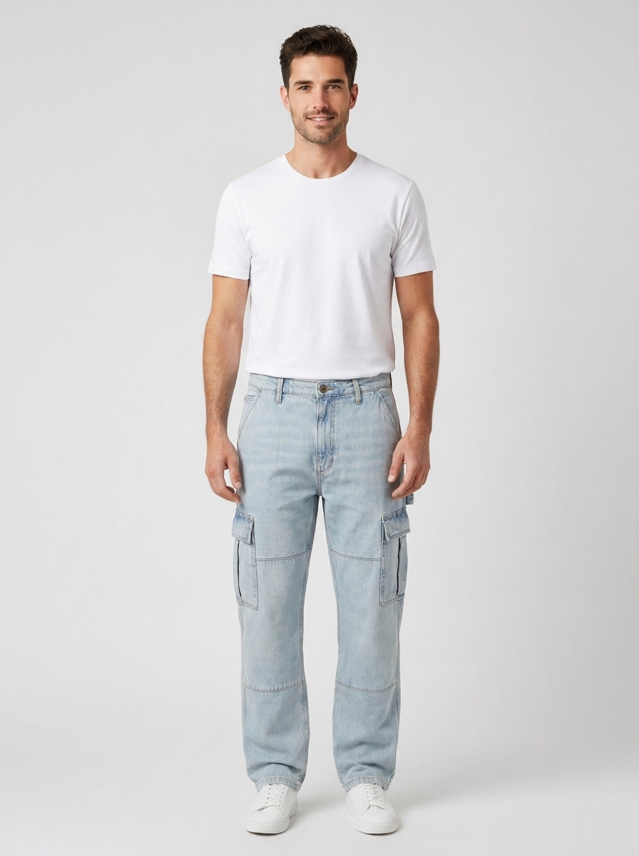 Jeans Guess M5RA88D5O1 GJ G17 CARGO - foto indossata