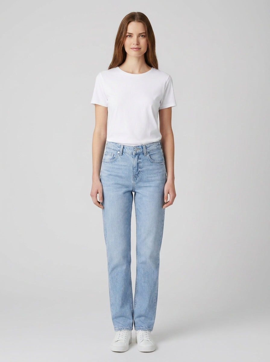 Jeans PAULETTE FLARE SPLIT - foto indossata