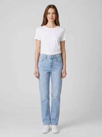 Jeans PAULETTE FLARE SPLIT - foto indossata