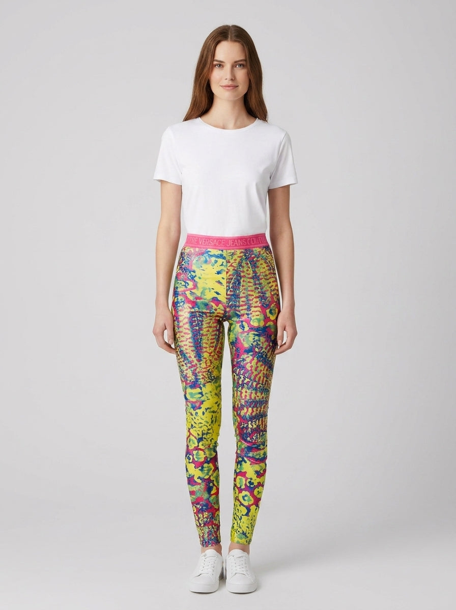 LEGGINS LYCRA PRINT ANIMALIER - foto indossata