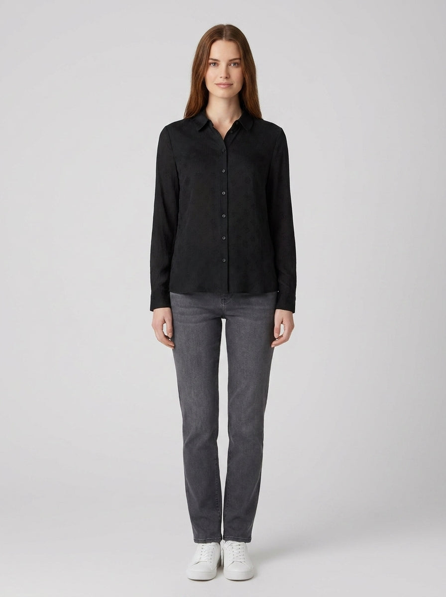 Camicia Guess Marthe donna elegante - foto indossata
