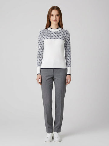 Maglione Guess Aubrey Mock Neck Donna - foto indossata