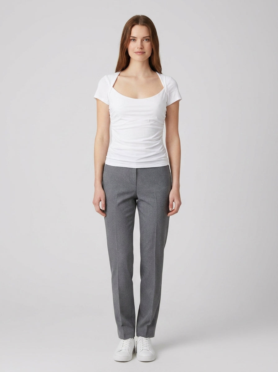 Maglia FARAH SHIRRED TOP - foto indossata