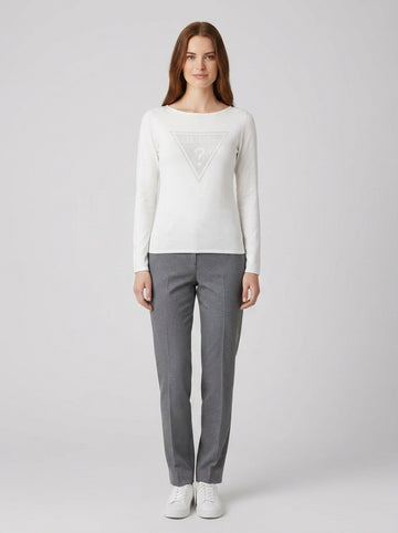 Maglione Guess Triangle Logo Donna - foto indossata
