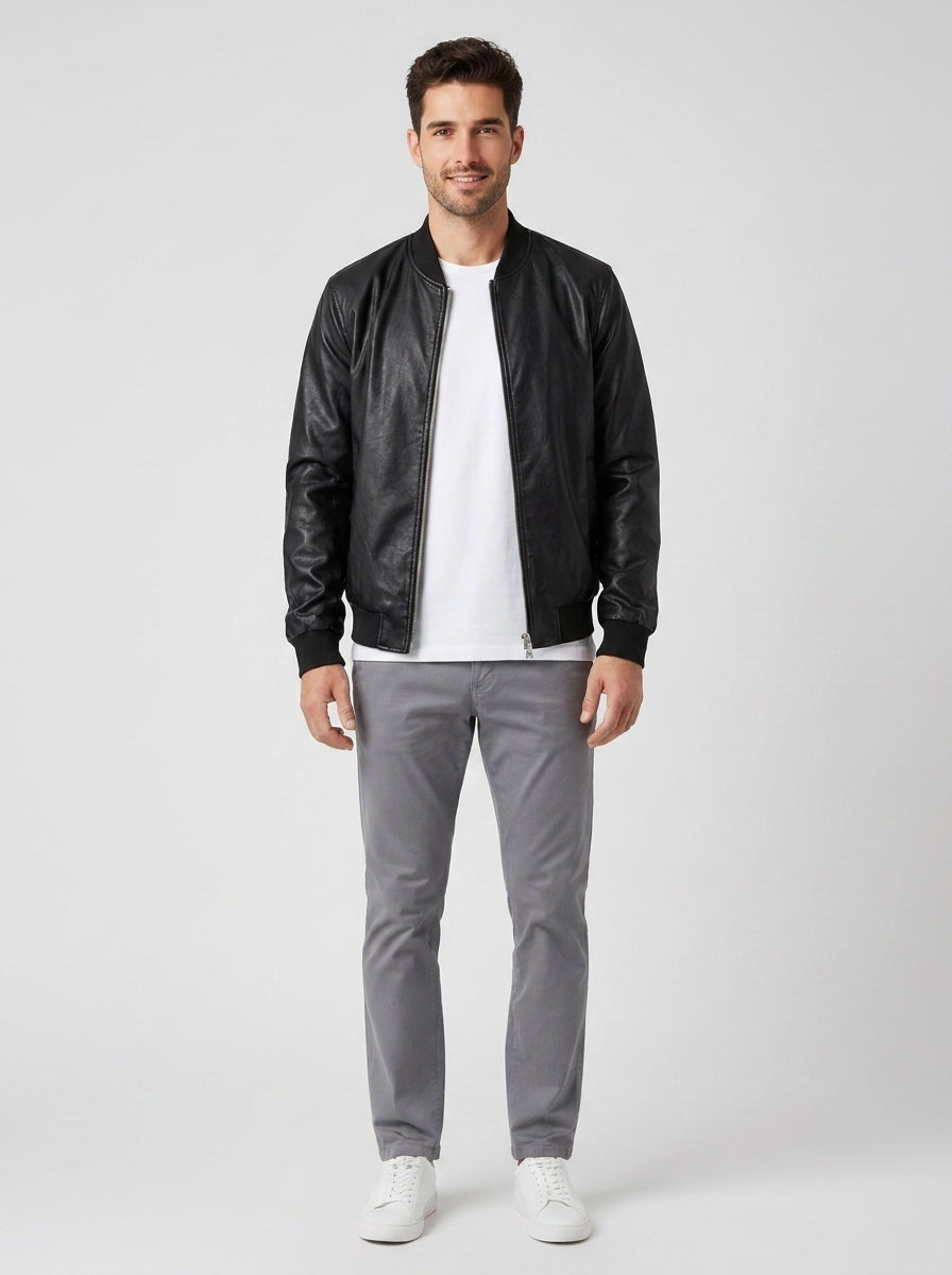 OC1S2S6J06 MOD. BOMBER WASHED - foto indossata