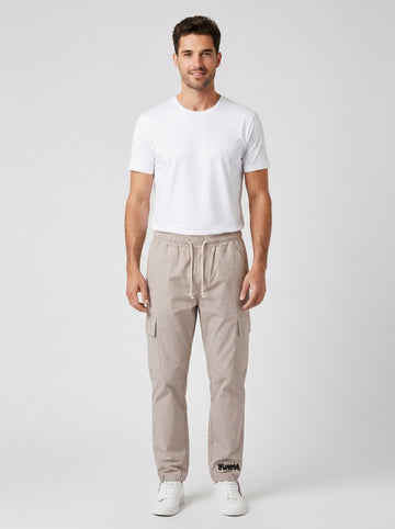 Pantaloni 24EDS54244 GABARDINE CARGO - foto indossata