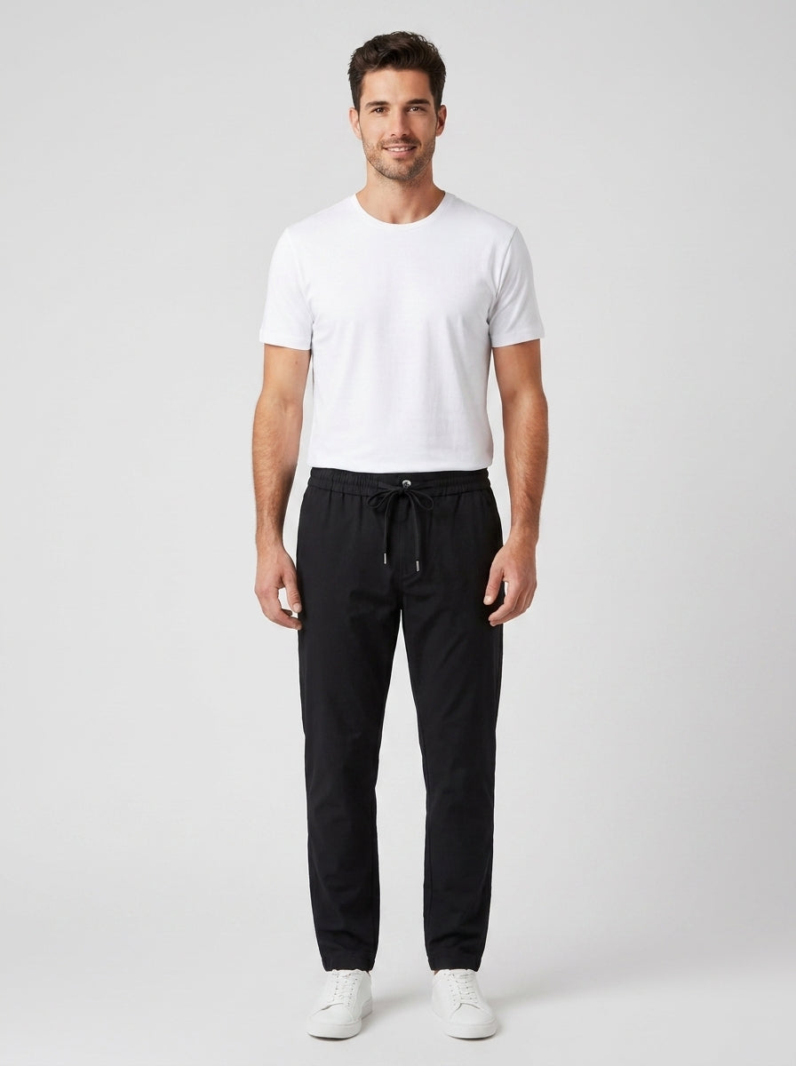 Pantaloni 77GAA100 BASIC METAL PLACKET TWILL - foto indossata