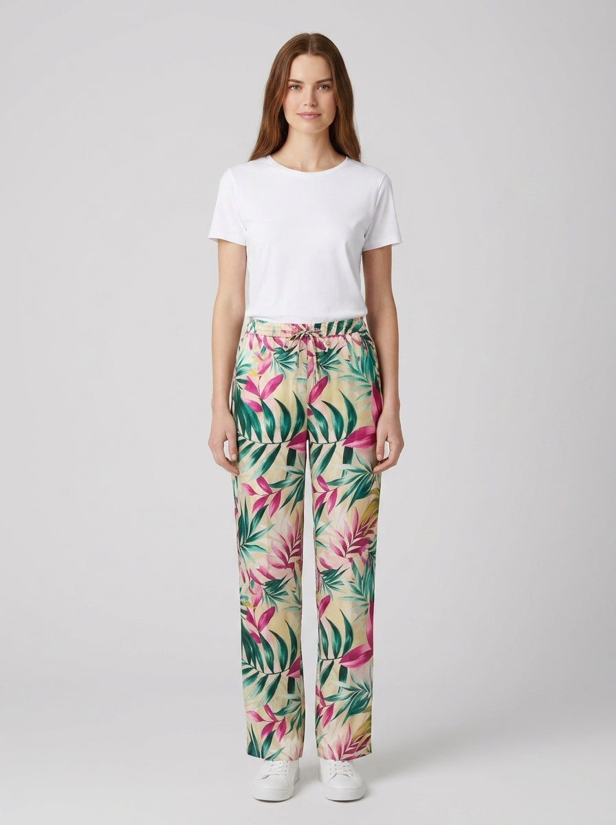 Pantaloni INES WIDE LEG JOGGER - foto indossata