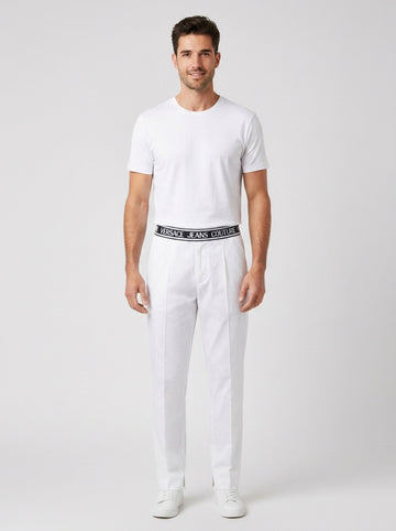 Pantaloni LOGO TROUSERS DRILL - foto indossata