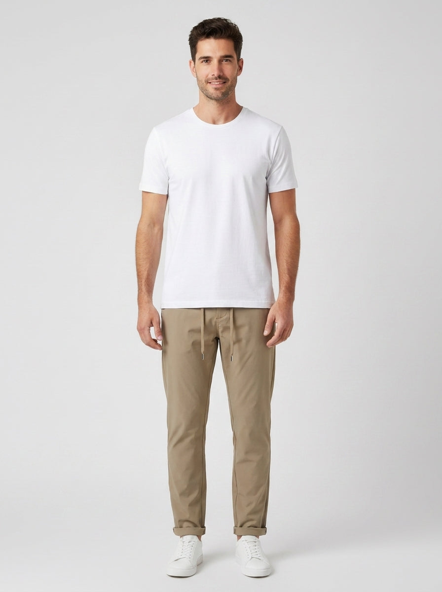 Pantaloni PANTAMOLLA SLIM TECNICO P10 - foto indossata