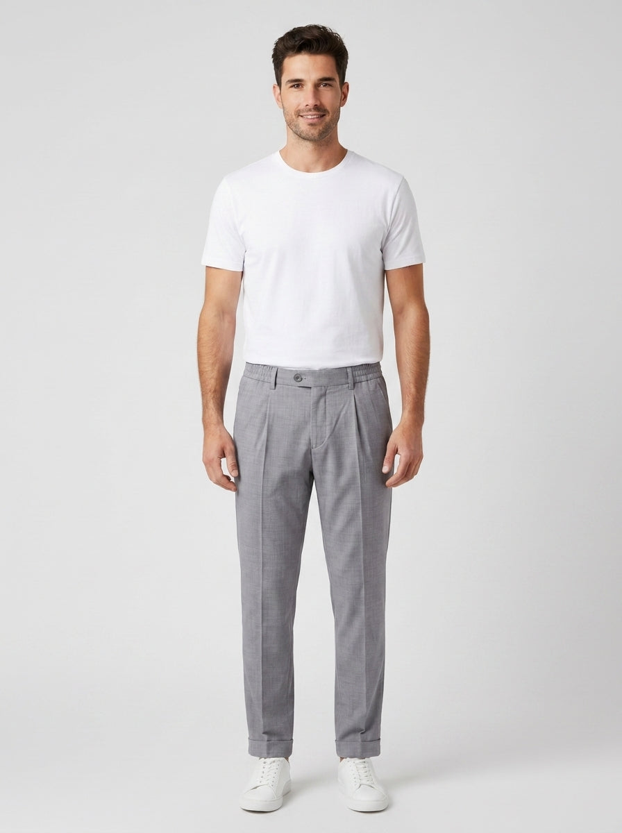 Pantaloni PINCE RELAXED FIT P46 - foto indossata