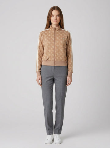 Peony Taped Fullzip Sweatshirt - foto indossata