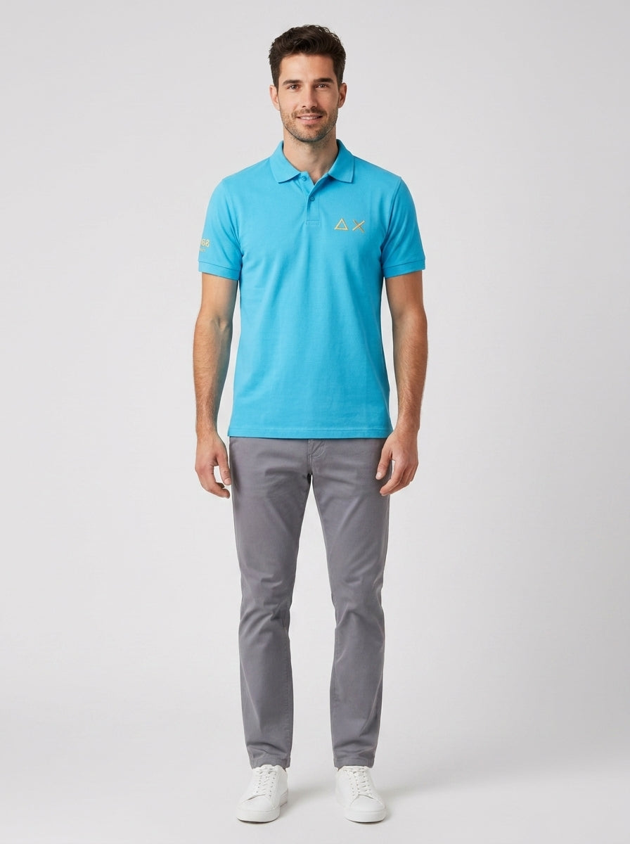 Polo A34141 FANCY ON CHEST BEACH S/S - foto indossata