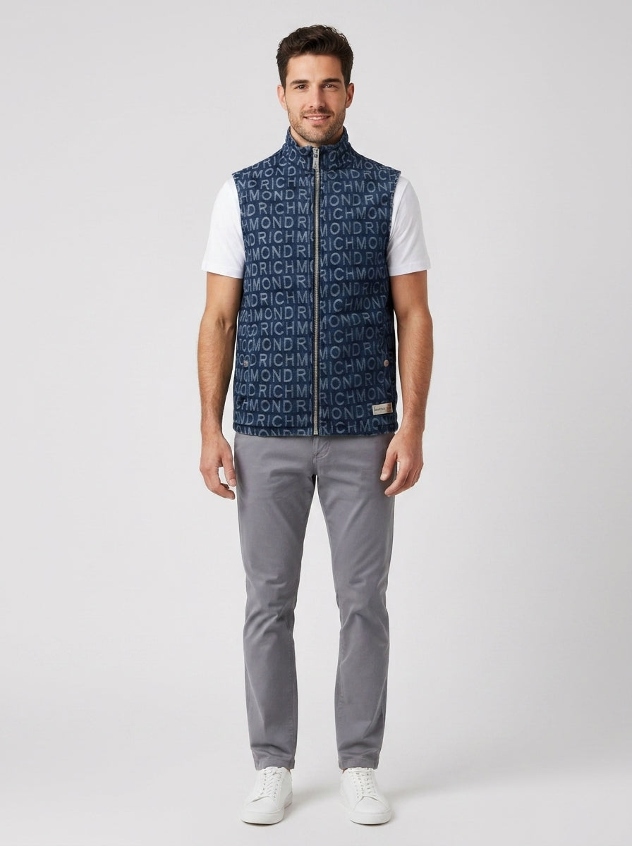 Smanicato GILET JACKET DENIM ALVA - foto indossata