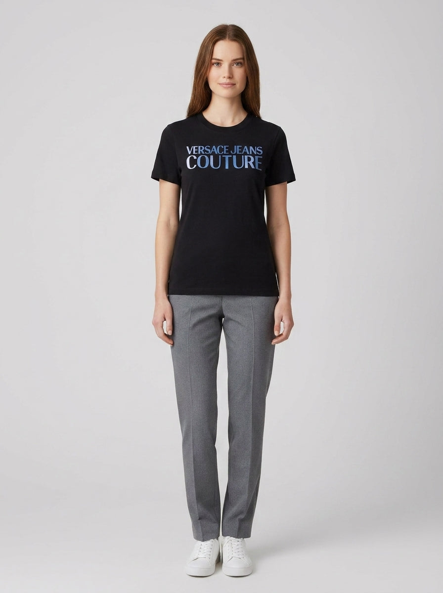 T-shirt 75HAHG01 LOGO IRIDESCENT - foto indossata
