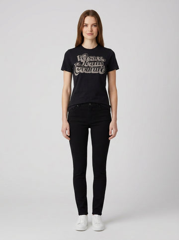 T-shirt 75HAHG02 LOGO SPEN CRYSTAL - foto indossata