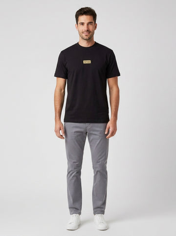 T-shirt 77GAHT08 LOGO PLACKET - foto indossata