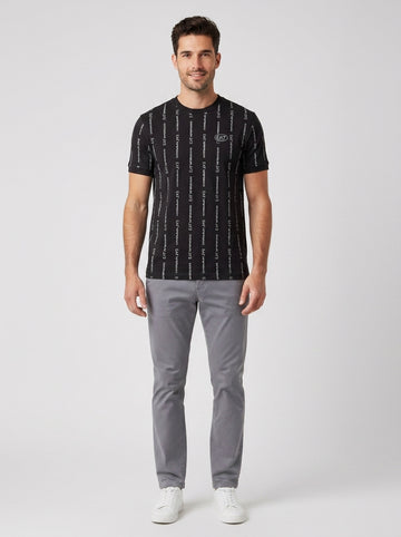 T-shirt Armani 7M001391AF128740 MONOGRAM PRINTED - foto indossata