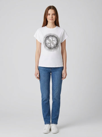 T-shirt CN SS 4G SHADED HOTFIX - foto indossata