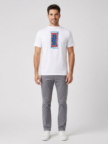 T-shirt Crew neck colored - foto indossata