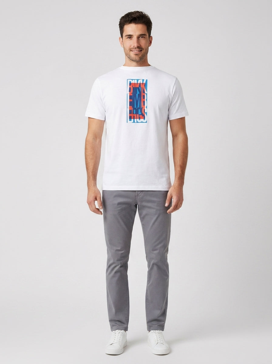 T-shirt Crew neck colored - foto indossata