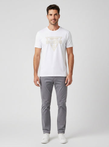 T-shirt Guess M6RI09I3Z14 SS BSC PAINTED TRIANGLE - foto indossata