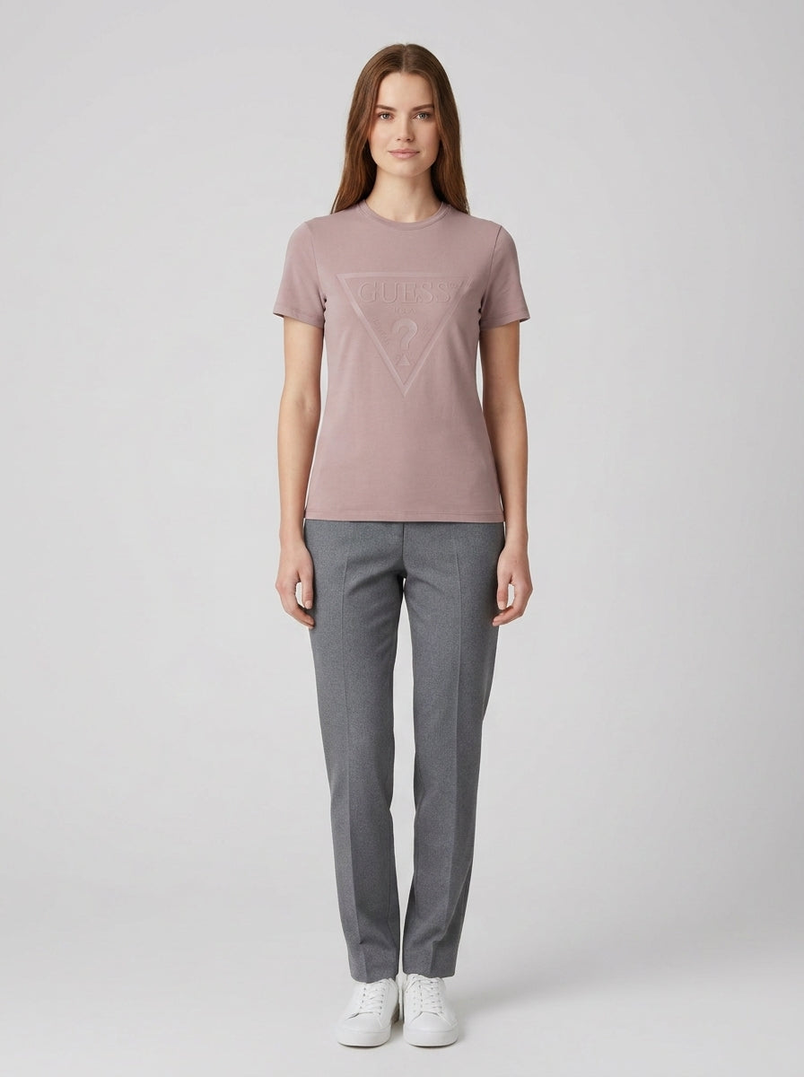 T-shirt Guess V2YI07K8HM0 ADELE SS CN - foto indossata