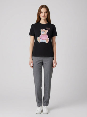 T-shirt Guess V6RI08K8FQ4  CARLA CN SS - foto indossata