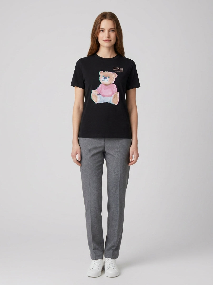 T-shirt Guess V6RI08K8FQ4  CARLA CN SS - foto indossata