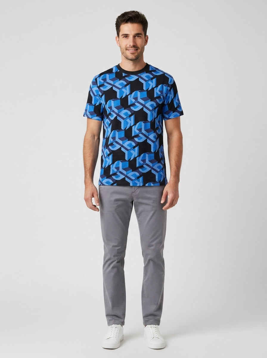 T-shirt KLJ RELAXED MONOGRAM 241D1701 - foto indossata