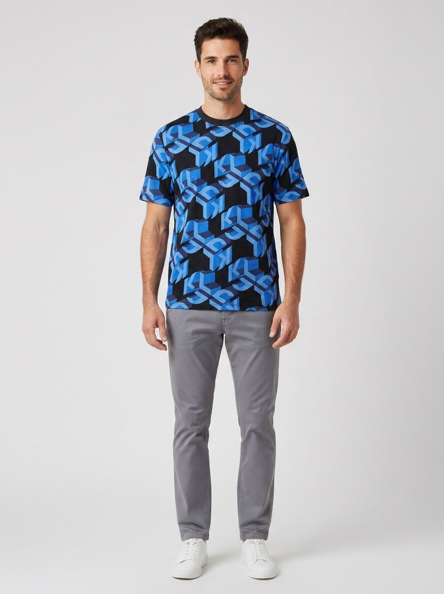 T-shirt KLJ RELAXED MONOGRAM 241D1701 - foto indossata