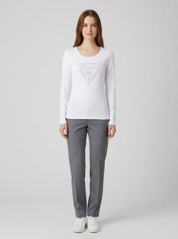 T-shirt LS CN SHINY TRIANGLE TEE - foto indossata