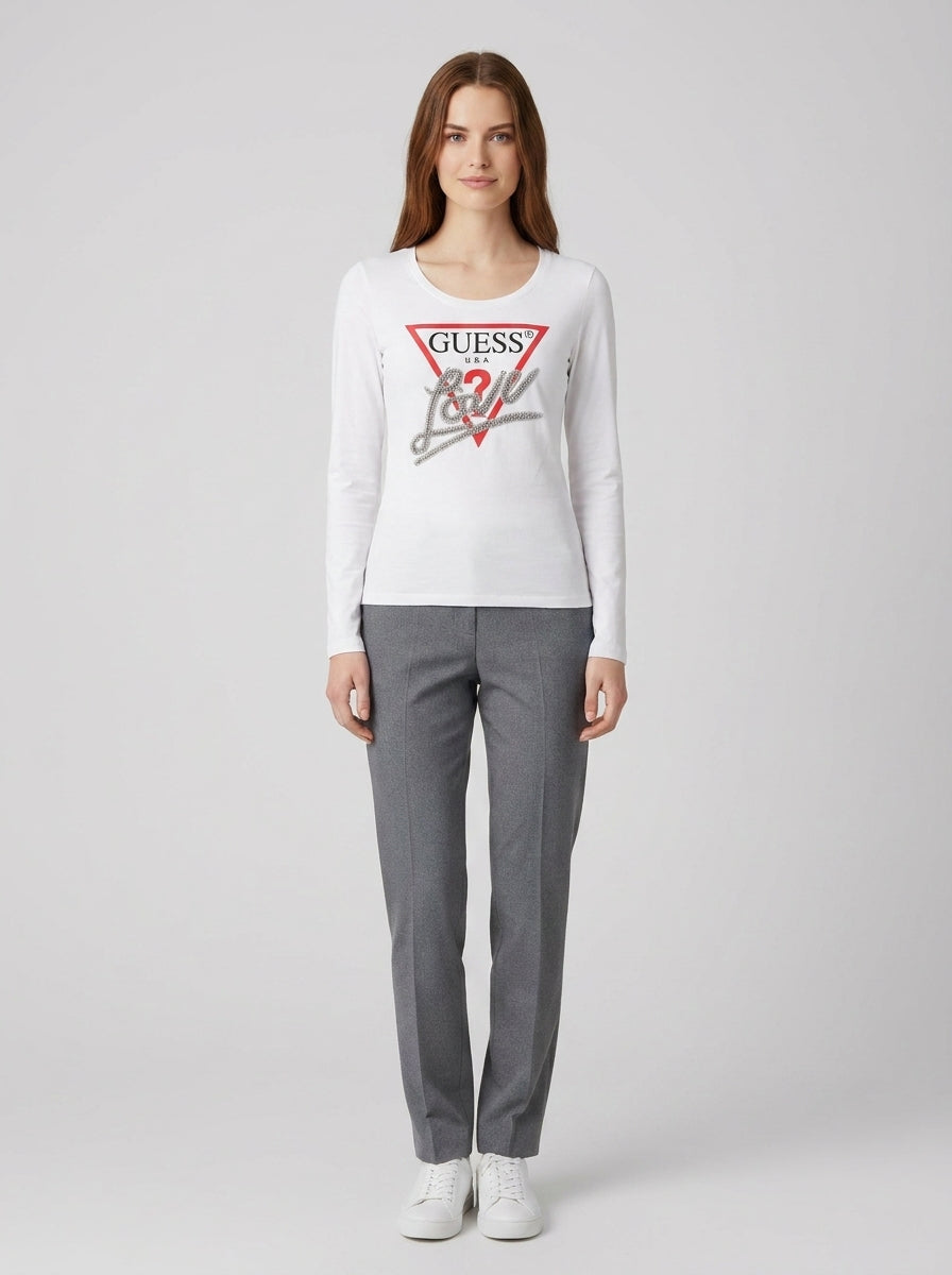 T-shirt LS CN TRIANGLE LOVE TEE - foto indossata